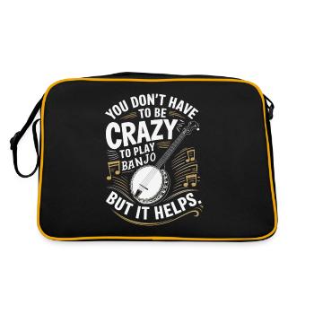 Banjo - Retro Tasche - Schwarz/Gold - Hinten