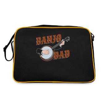 Banjo - Retro Tasche - Schwarz/Gold - Hinten