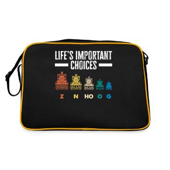 Important Decisions In Life For - Retro Bag - black/gold - Back