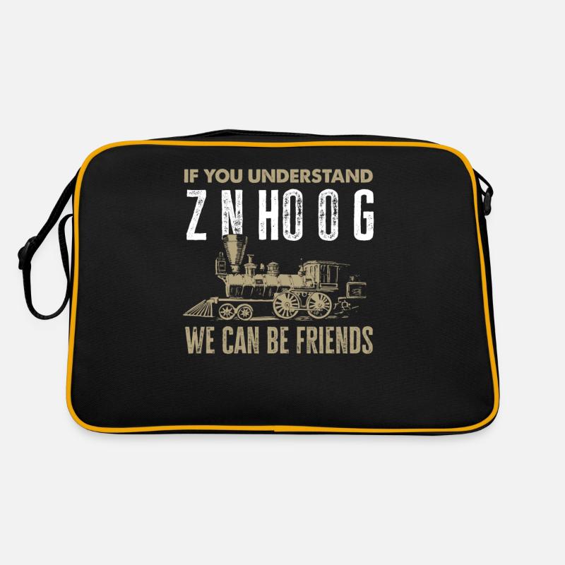 Zug Enthusiasten Freunde Eisenbahn Retro Retro Tasche