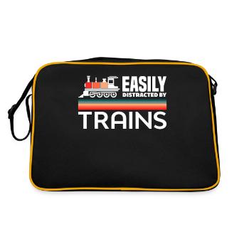 Facilement distrait par les trains Retro-Lok - Sac Retro - noir/or - Dos