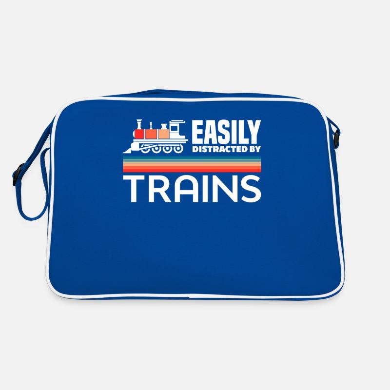 Easily Distracted By Trains Retro-Lok Retro Tasche