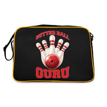 Gutter Ball Guru - Retro Tasche - Schwarz/Gold - Hinten