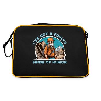 Geologist I've Got A Faulty Sense Of Geoscientist - Retro Bag - black/gold - Back