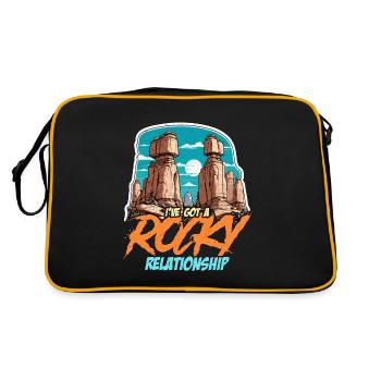 Géologue J’ai un géoscientifique rocheux Géologues - Sac Retro - noir/or - Dos