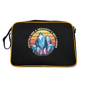Les cristaux de géologue sont le chasseur de roches d’un géologue - Sac Retro - noir/or - Dos