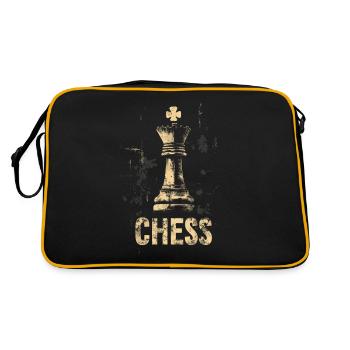 Queen Chess Masterpiece Design - Retro Bag - black/gold - Back
