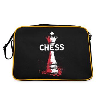 Queen Chess Masterpiece Design - Retro Bag - black/gold - Back