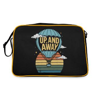 Hot Air Balloon - High Up and Away - Retro Bag - black/gold - Back