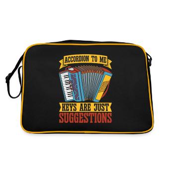 Accordéon - Sac Retro - noir/or - Dos