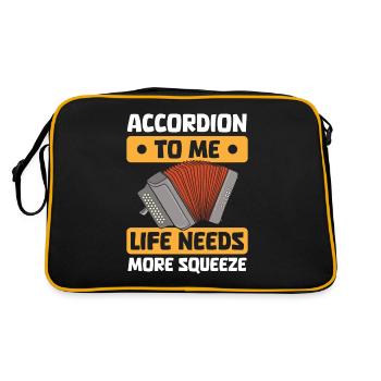 Accordéon - Sac Retro - noir/or - Dos