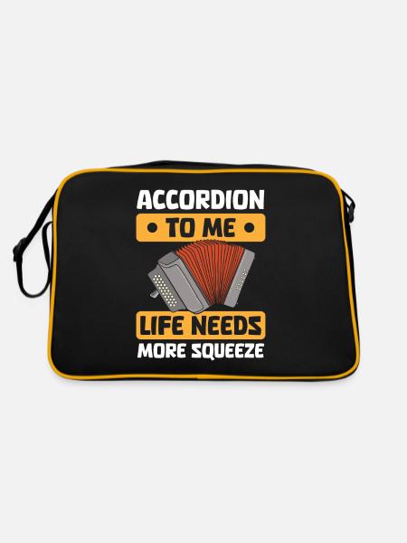 Accordion - Retro Bag - black/gold - Back