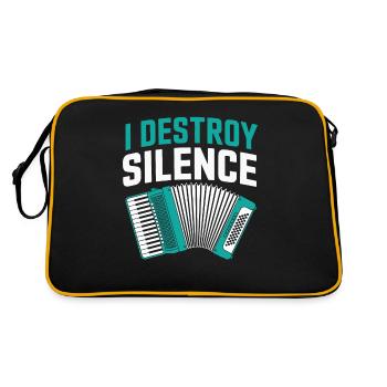 Accordéon - Sac Retro - noir/or - Dos