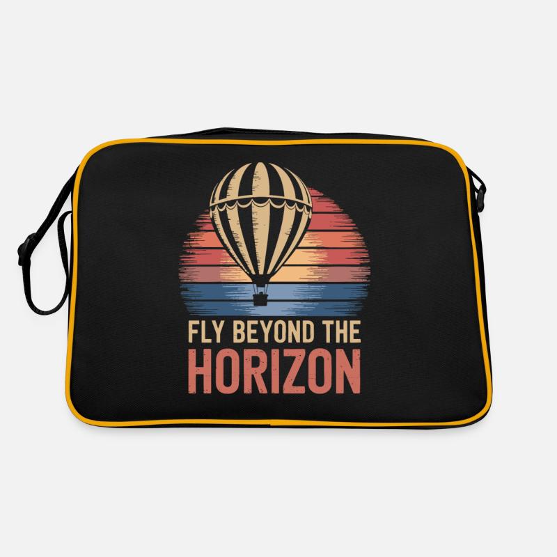 Citation d’inspiration de montgolfière Fly Beyond Sac Retro