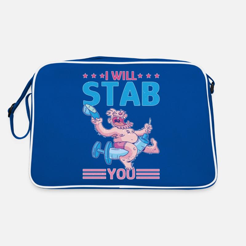 I Will Stab You 5 Retro Tasche