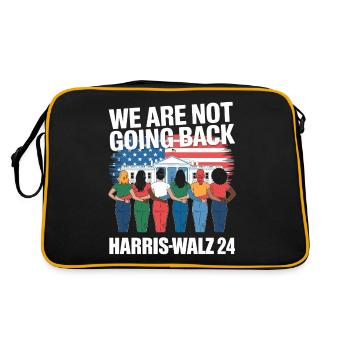 Nous ne reviendrons pas en arrière Harris-Walz 2024 Politique - Sac Retro - noir/or - Dos