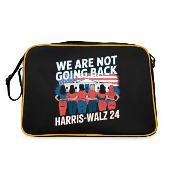 Nous ne reviendrons pas en arrière Harris-Walz 2024 Politique - Sac Retro - noir/or - Dos