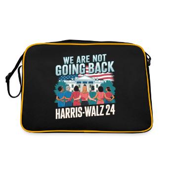 Nous ne reviendrons pas en arrière Harris-Walz 2024 Politique - Sac Retro - noir/or - Dos