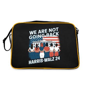 Nous ne reviendrons pas en arrière Harris-Walz 2024 Politique - Sac Retro - noir/or - Dos