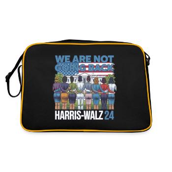 Nous ne reviendrons pas en arrière Harris-Walz 2024 Politique - Sac Retro - noir/or - Dos