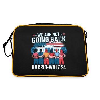 Nous ne reviendrons pas en arrière Harris-Walz 2024 Politique - Sac Retro - noir/or - Dos