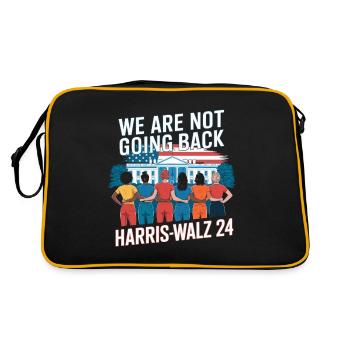 Nous ne reviendrons pas en arrière Harris-Walz 2024 Politique - Sac Retro - noir/or - Dos