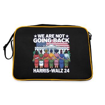 Nous ne reviendrons pas en arrière Harris-Walz 2024 Politique - Sac Retro - noir/or - Dos