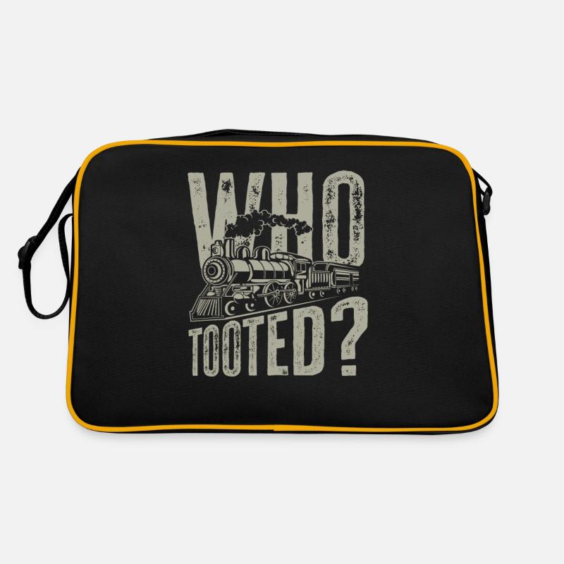Who trumpeted funny train saying Retro Bag