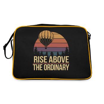 Inspiration montgolfière : Élevez-vous au-dessus de la - Sac Retro - noir/or - Dos
