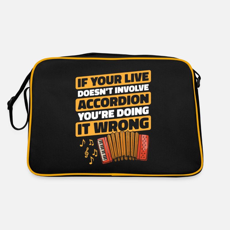 Akkordeon Retro Tasche