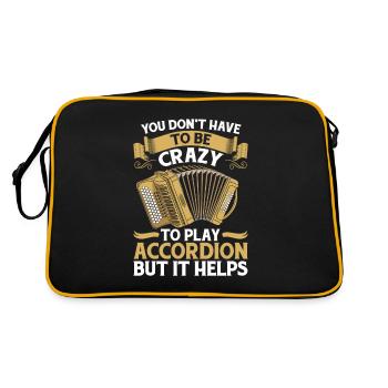 Accordéon - Sac Retro - noir/or - Dos