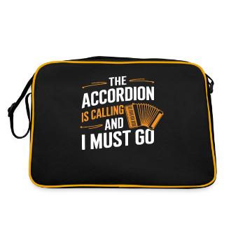 Accordéon - Sac Retro - noir/or - Dos