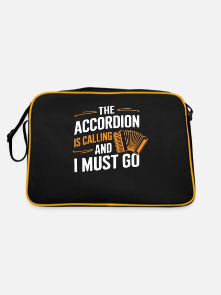 Accordion - Retro Bag - black/gold - Back