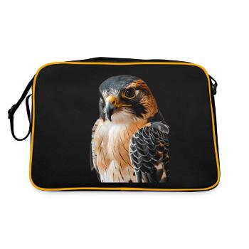 Falke - Retro Tasche - Schwarz/Gold - Hinten