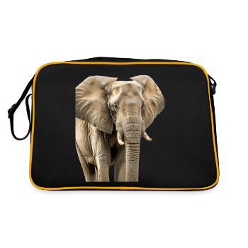 Elephant - Retro Bag - black/gold - Back