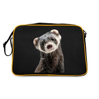 Ferret - Retro Bag - black/gold - Back