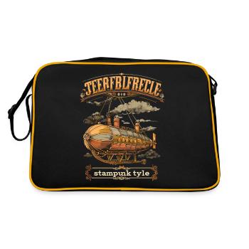 Steam Punk Art Funky Steampunk - Sac Retro - noir/or - Dos