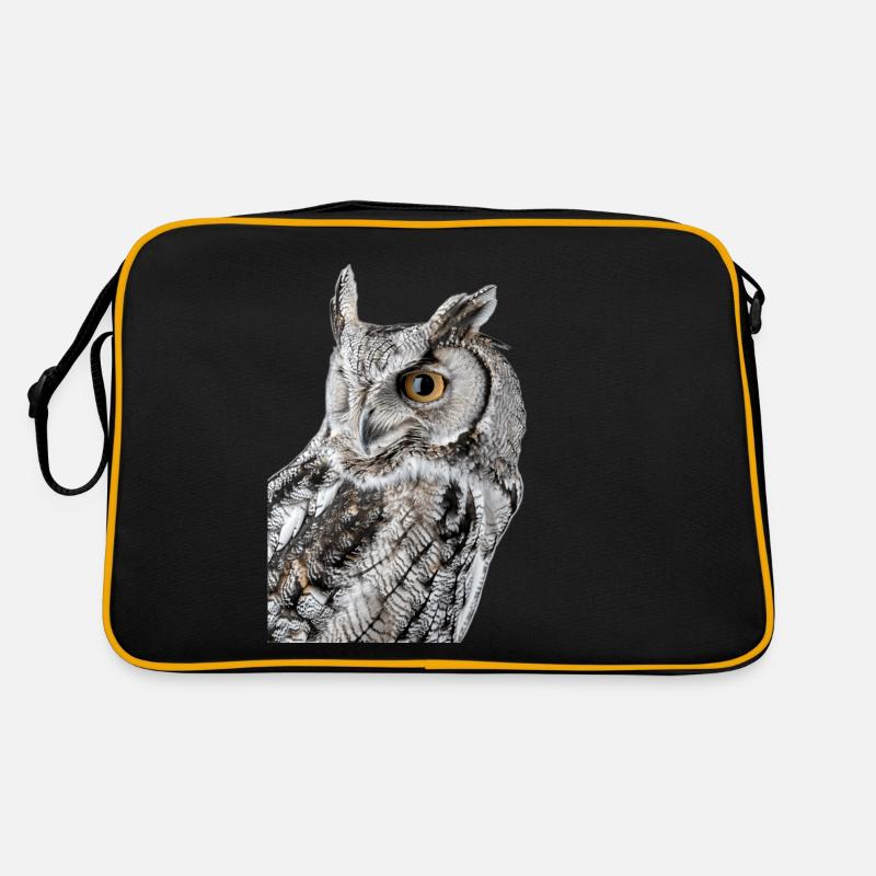 Hibou - Sac Retro - noir/or