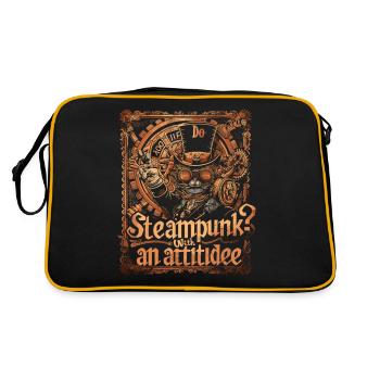 Steam Punk Art Funky Steampunk - Sac Retro - noir/or - Dos