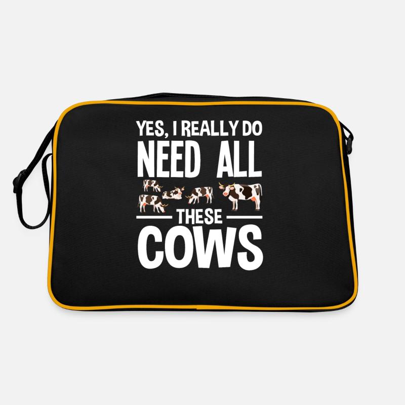 Ouais, j’ai besoin de toutes ces vaches Sac Retro