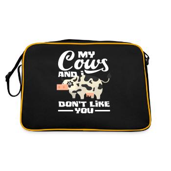 Ma vache et moi ne t’aimons pas - Sac Retro - noir/or - Dos