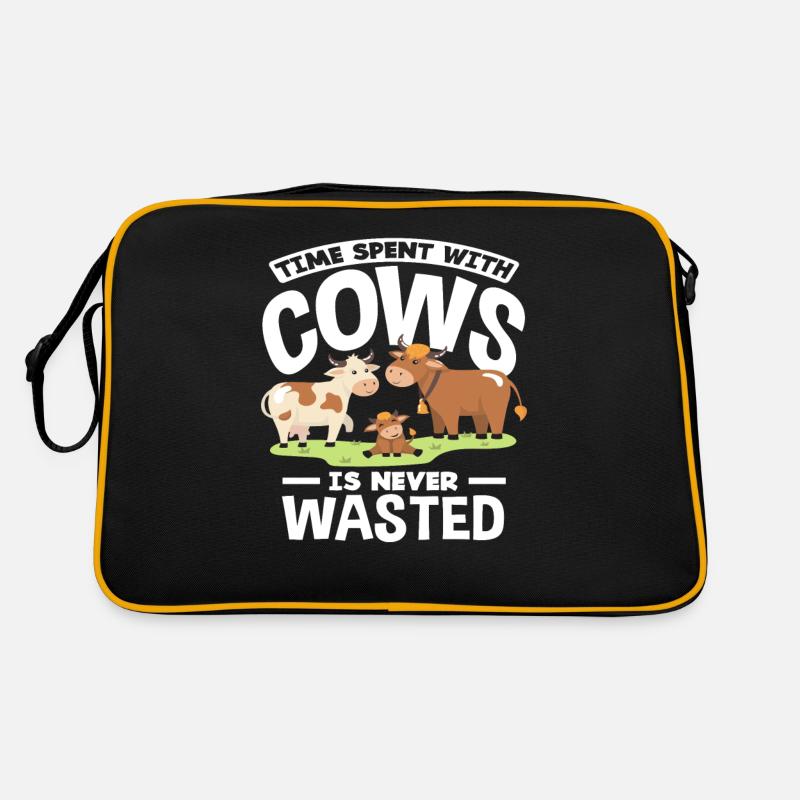 Passer du temps avec les vaches n’est jamais perdu Sac Retro