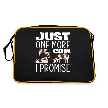 Une seule vache de plus promise - Sac Retro - noir/or - Dos