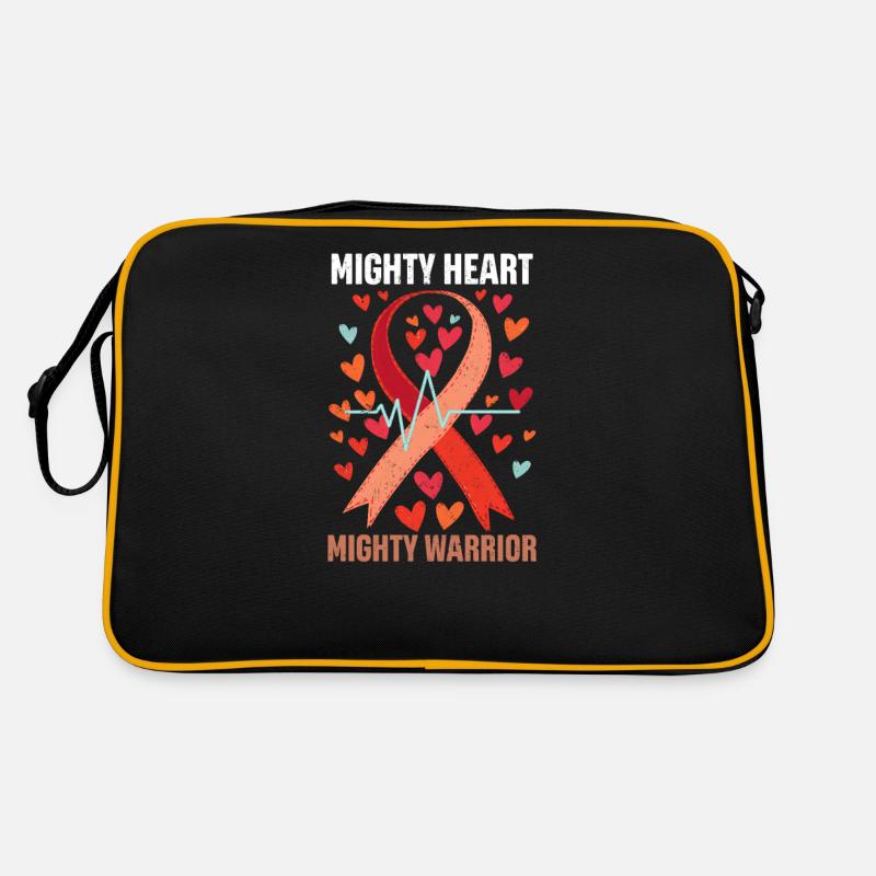 CHD Awareness Mighty Heart, Mighty Warrior Retro Bag