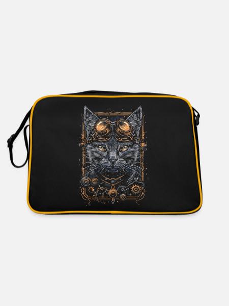 Steam Punk Art Funky Steampunk - Sac Retro - noir/or - Dos