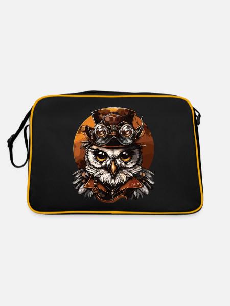 Steam Punk Art Funky Steampunk - Sac Retro - noir/or - Dos