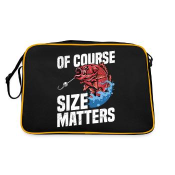 When fishing, of course, size matters. - Retro Bag - black/gold - Back
