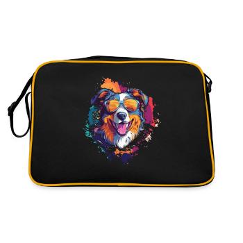 Poussez le style au niveau supérieur avec notre Cool Dog - Sac Retro - noir/or - Dos