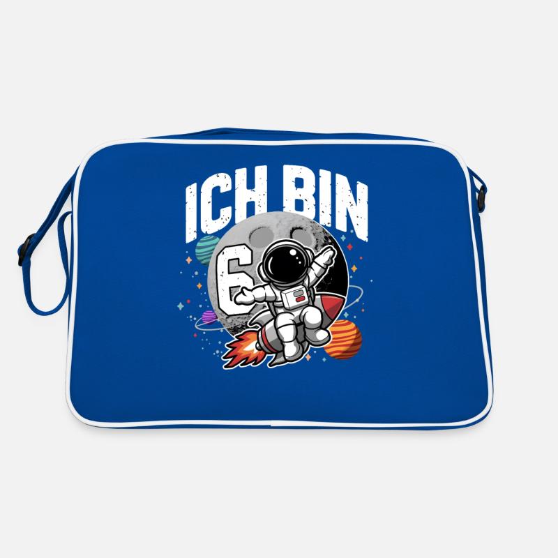 6. Geburtstag Jungen 6 Jahre Astronaut Geburtstag Retro Tasche
