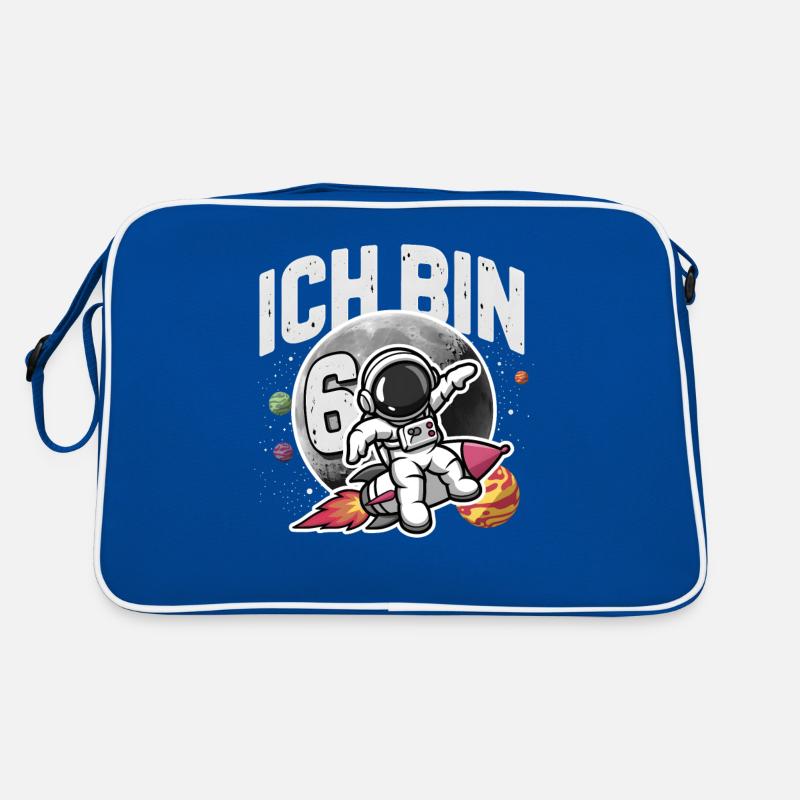 6. Geburtstag Jungen 6 Jahre Astronaut Geburtstag Retro Tasche